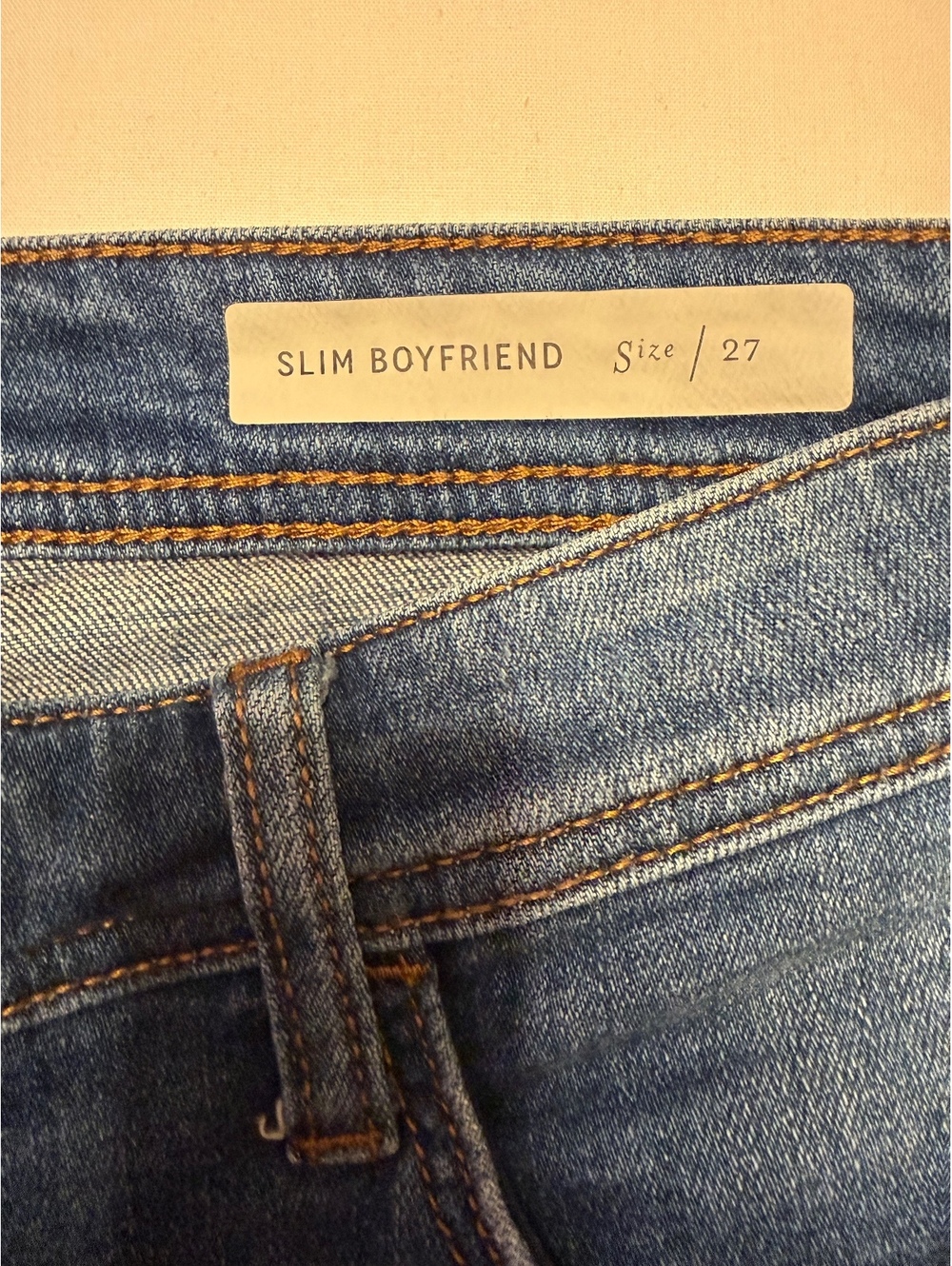Pilcro by Anthropologie Slim Boyfriend Jeans Women’s Size 27 Wide Cuff Hem - Picture 5 of 6